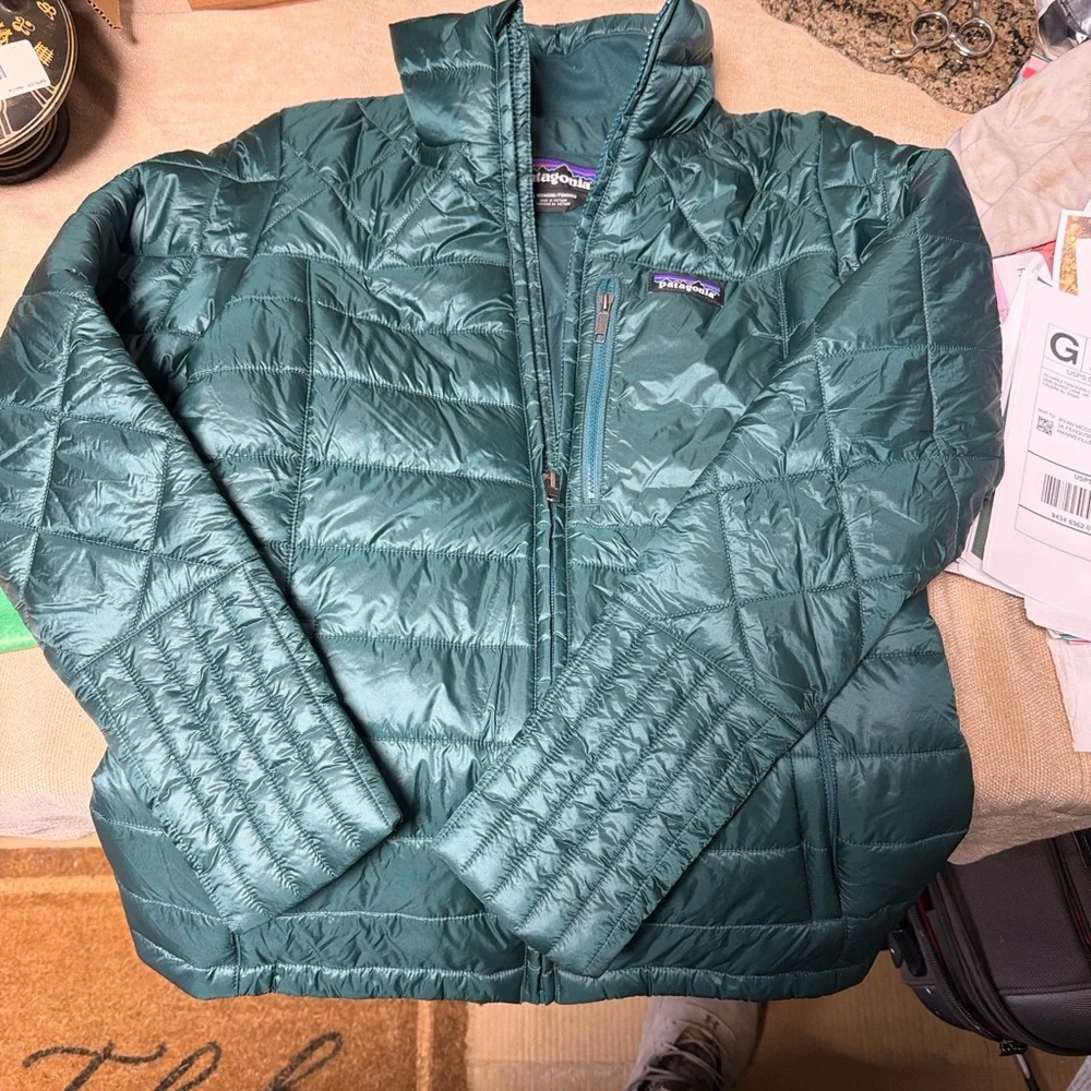 Patagonia Teal Quilted Jacket - Picture 2 of 6